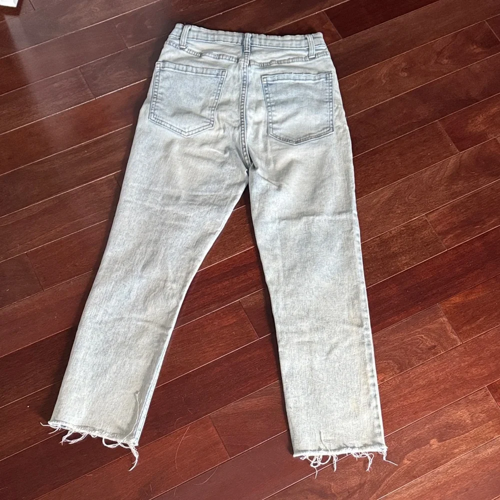 Wild Fable Highest Rise Slim Straight Distressed Jeans - Picture 8 of 8